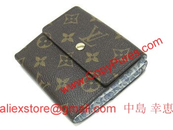 LOUIS VUITTON　ルイヴィトン　モノグラム・フルリ　LV　フラワー・モチーフ　ヴィオレ　Wホック財布　ポルトフォイユ・エリーズ　M60236